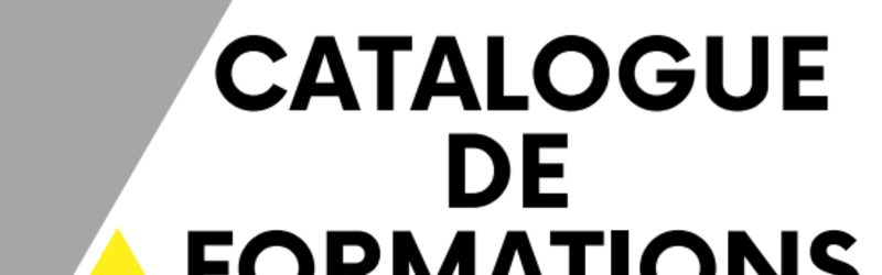 Nouveauté : catalogue de formations