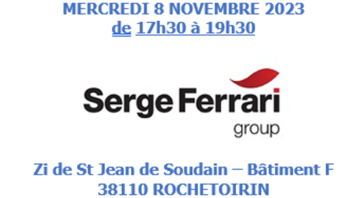 Réunion secteur - Entreprise Serge Ferrari